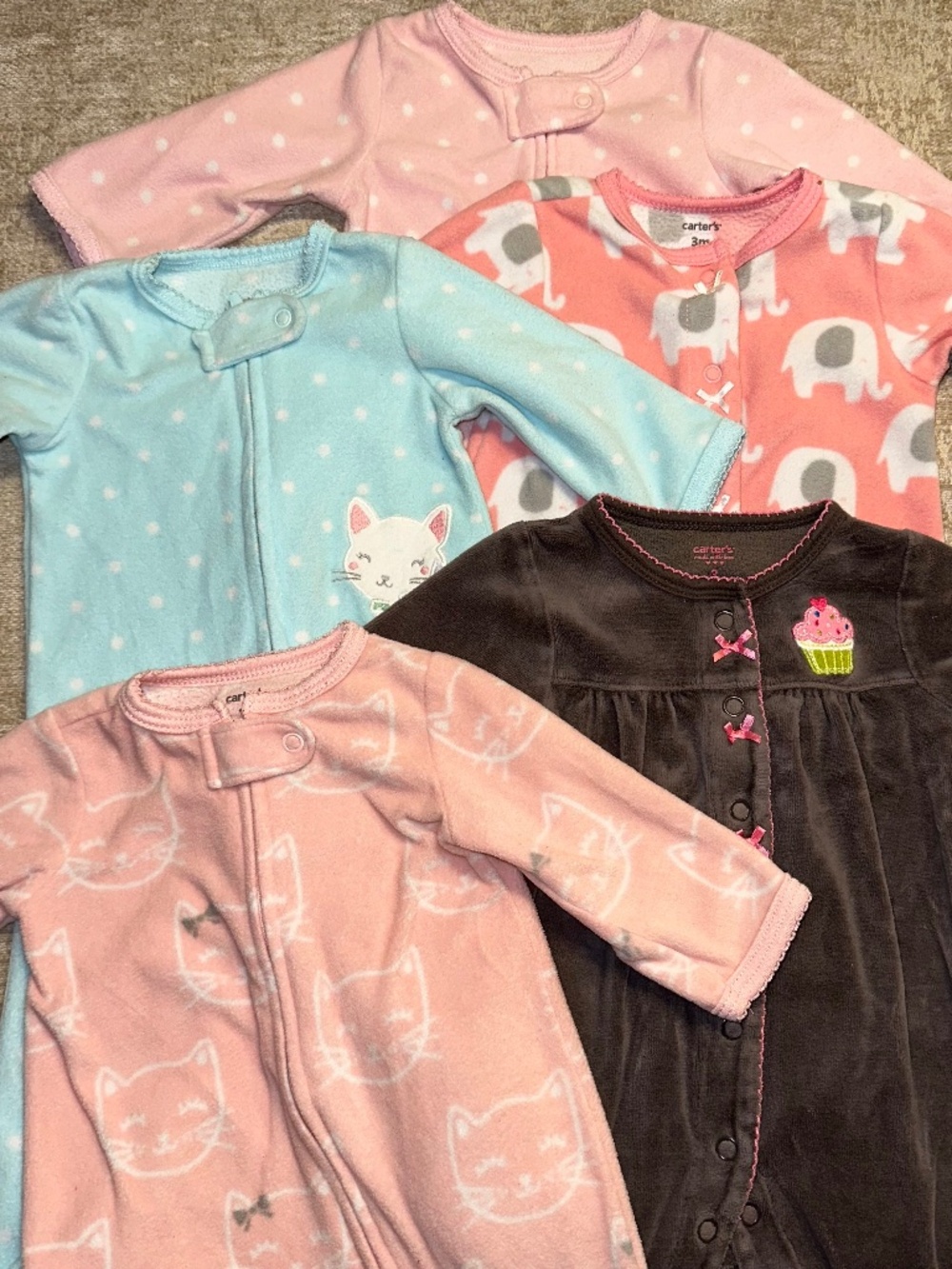 3m Carter’s sleepers set of 5